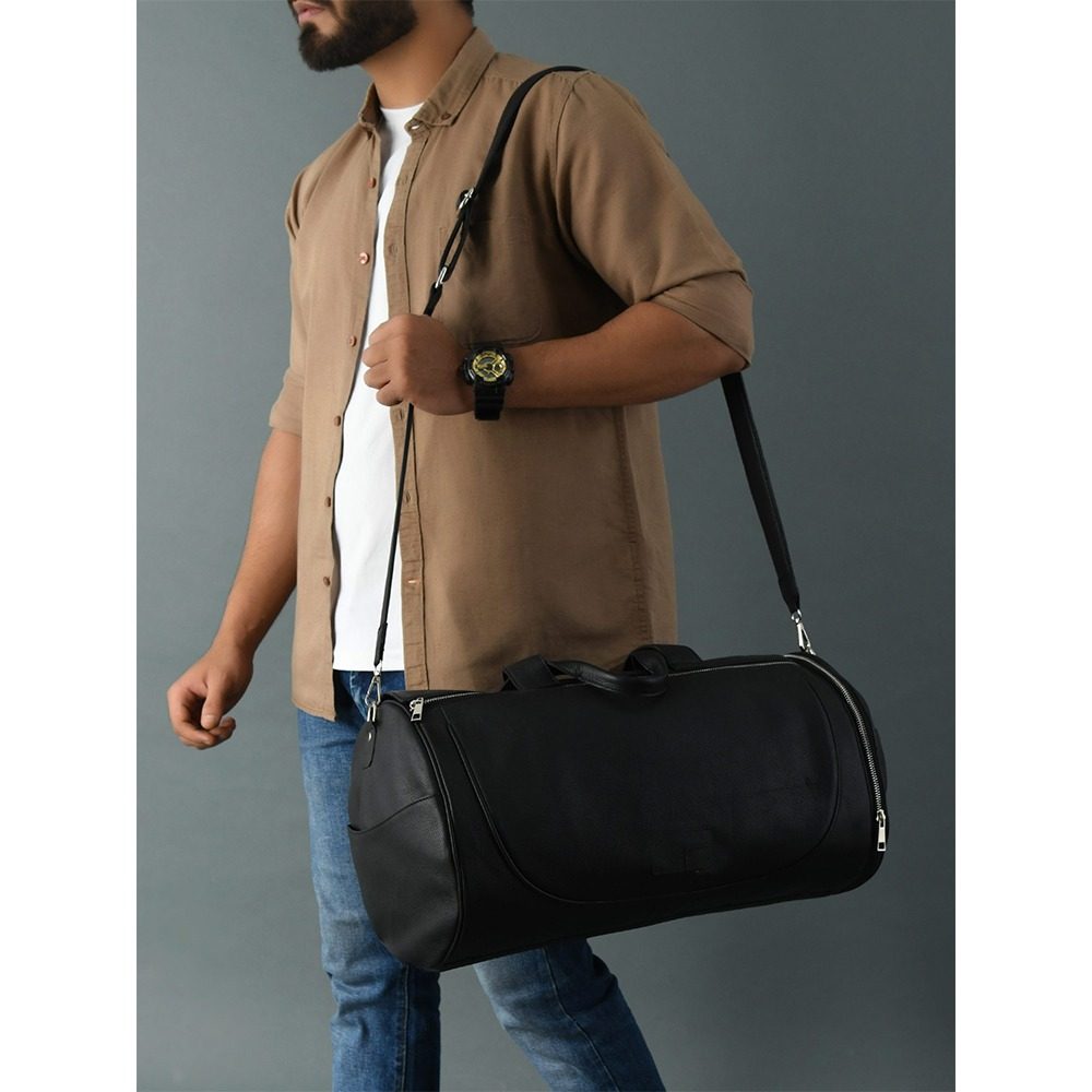 IndiFash 16 Inch buffalo Tan Crunch leather bag thumbnail 9