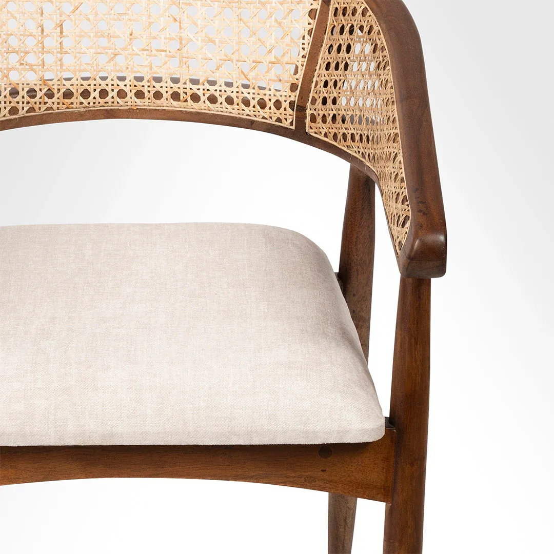 IndiFash Cane Wooden Chair thumbnail 2