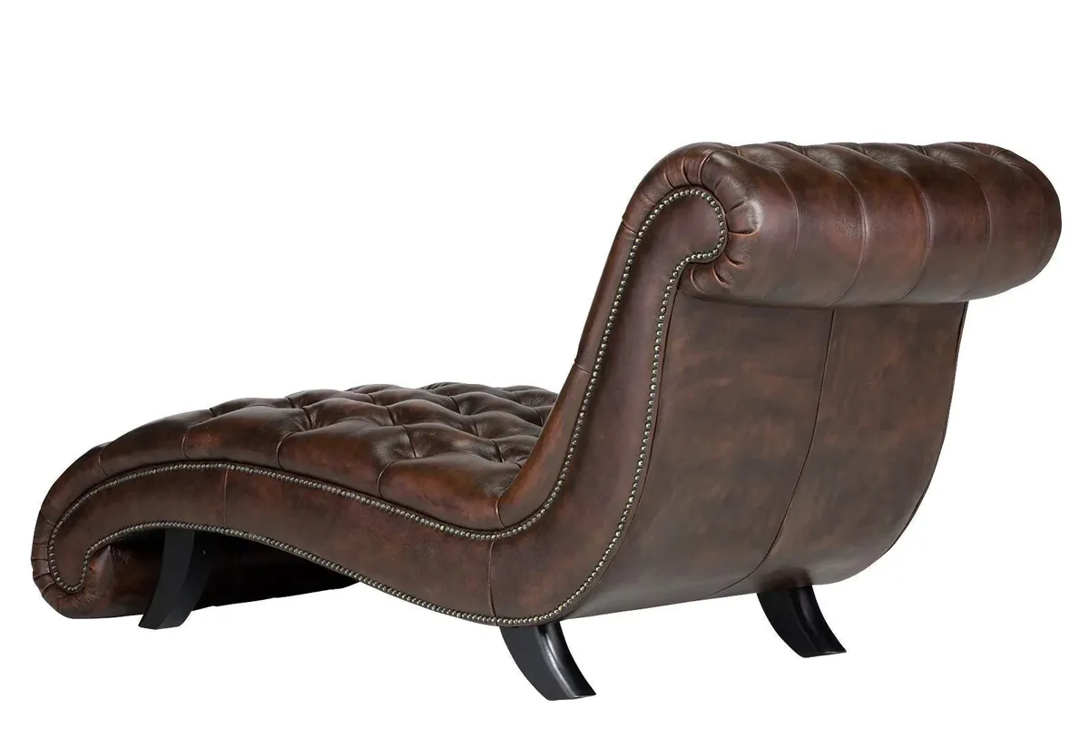 IndiFash Colonial Brown Chesterfield lounge thumbnail 2