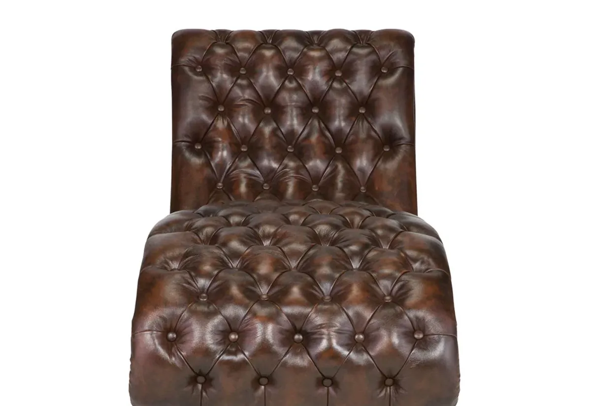 IndiFash Colonial Brown Chesterfield lounge thumbnail 3