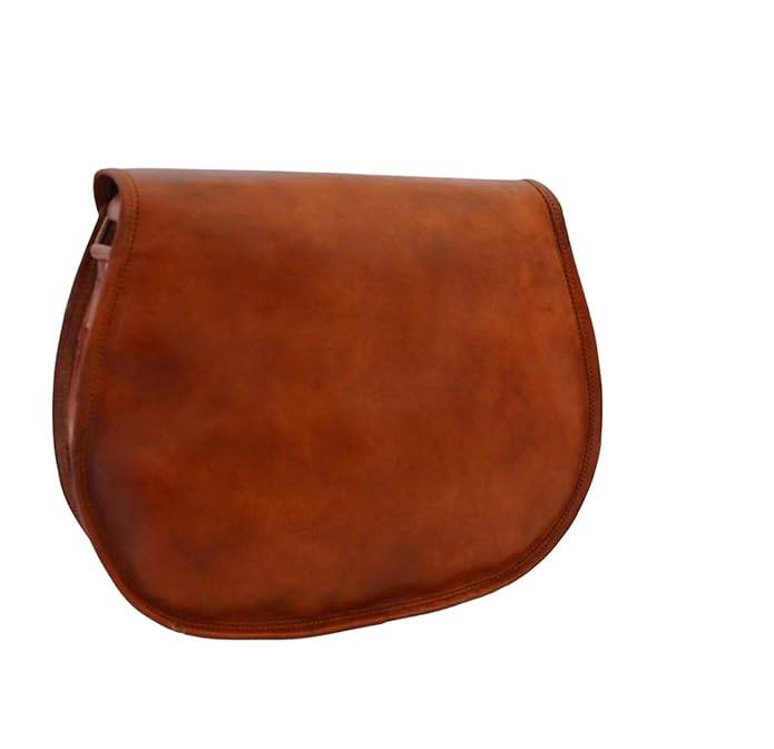 IndiFash -9*11 Inch cross body double pocket sling goat leather bag for boys & girls thumbnail 8