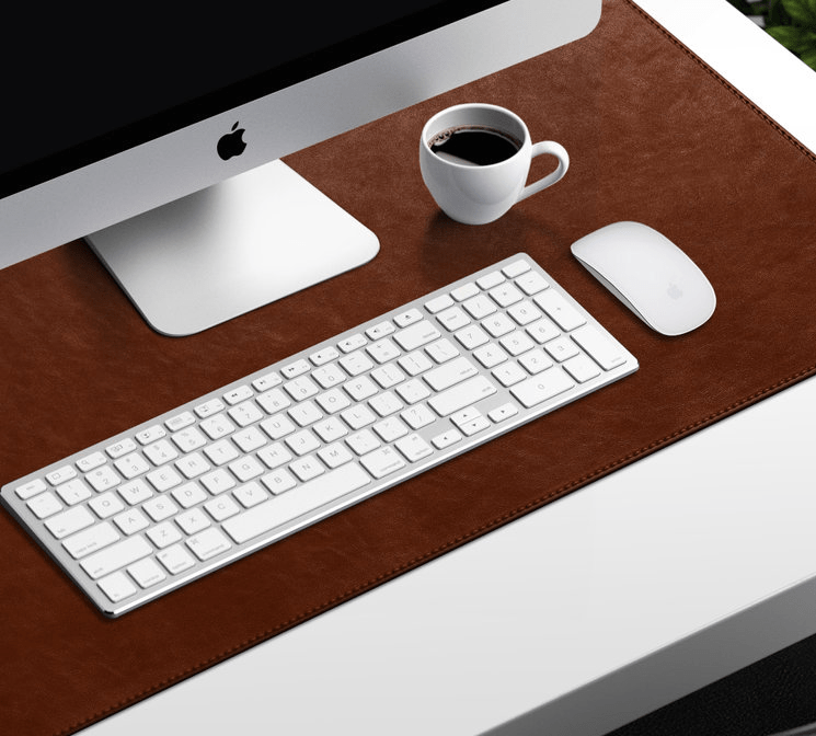 IndiFash Desk Mat for Premium Goat Leather Large Laptop mat | Extended Mouse pad and Keyboard Desk pad | | Reversible Deskspread - thumbnail 5