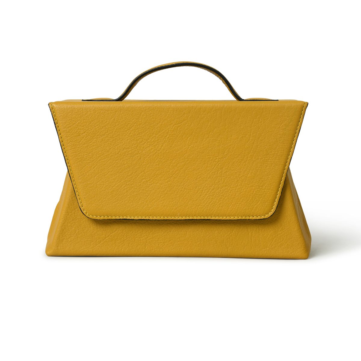 IndiFash - Handcrafted Unique Buffalo Leather Bag for Women’s Yellow