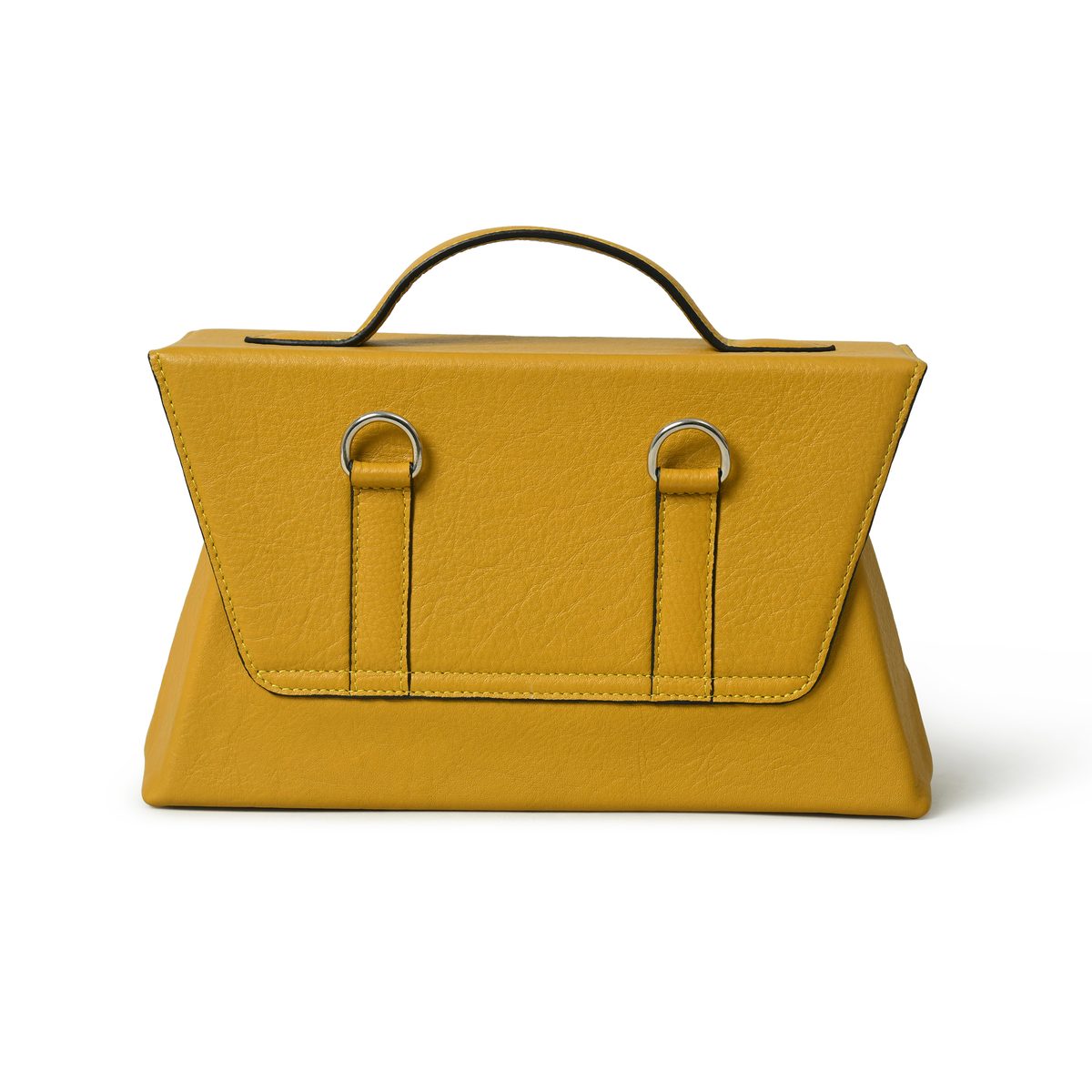 IndiFash - Handcrafted Unique Buffalo Leather Bag for Women’s Yellow thumbnail 3