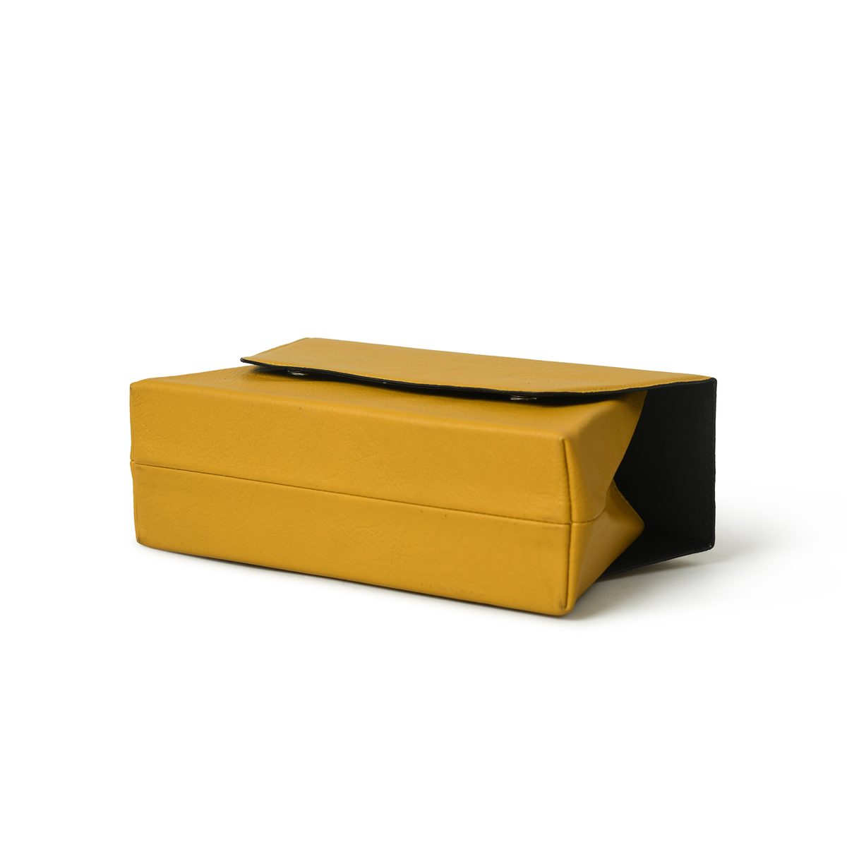 IndiFash - Handcrafted Unique Buffalo Leather Bag for Women’s Yellow thumbnail 4