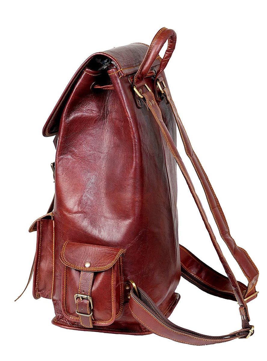 IndiFash - Handcrafted Leather Camera bag & backpack Combo thumbnail 2