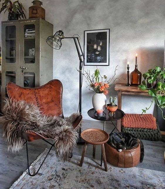 IndiFash HandCrafted Leather Butterfly Chair thumbnail 2
