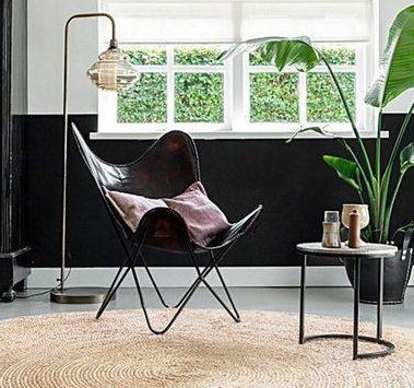 IndiFash HandCrafted Leather Butterfly Chair thumbnail 4