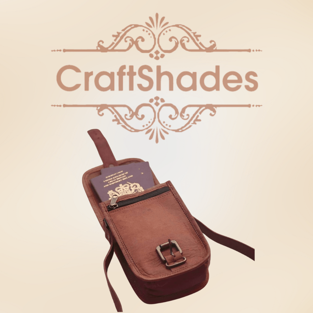 IndiFash - 5*7 Inch Handcrafted Mobile Sling Bag | 100% Genuine Goat Leather thumbnail 4