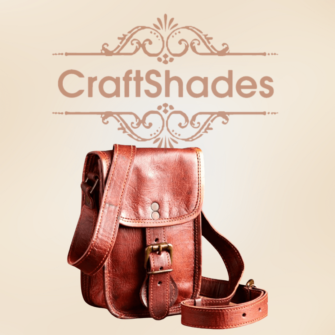 IndiFash - 5*7 Inch Handcrafted Mobile Sling Bag | 100% Genuine Goat Leather thumbnail 5