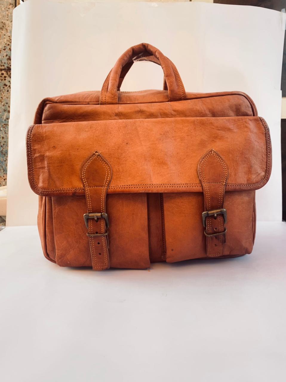 IndiFash - Handcrafted Mobile Sling Bag & laptop bag | 100% Genuine Leather thumbnail 3