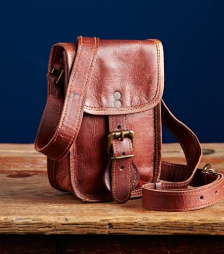 IndiFash - Handcrafted Mobile Sling Bag & laptop bag | 100% Genuine Leather thumbnail 4