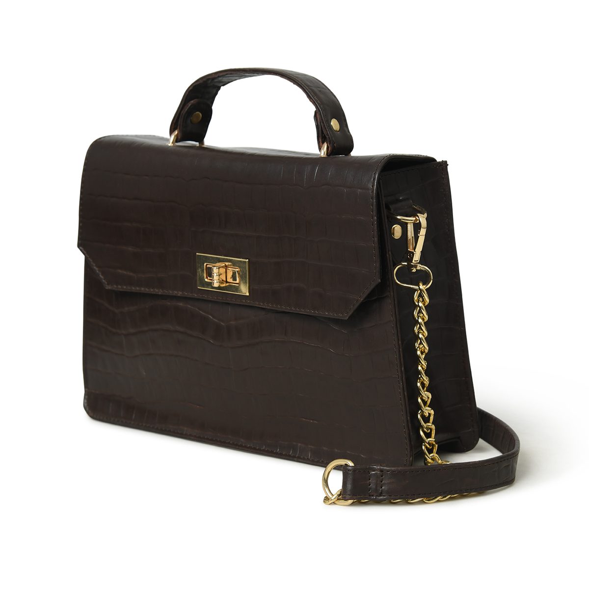 IndiFash - Handcrafted Unique Sling Buffalo Leather Bag for Women’s thumbnail 5