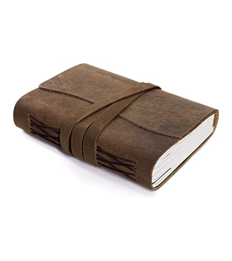 IndiFash Handmade Leather Journal/Writing Notebook Diary/Bound Daily Notepad For Men & Women