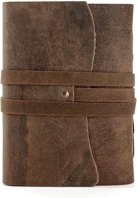 IndiFash Handmade Leather Journal/Writing Notebook Diary/Bound Daily Notepad For Men & Women thumbnail 5