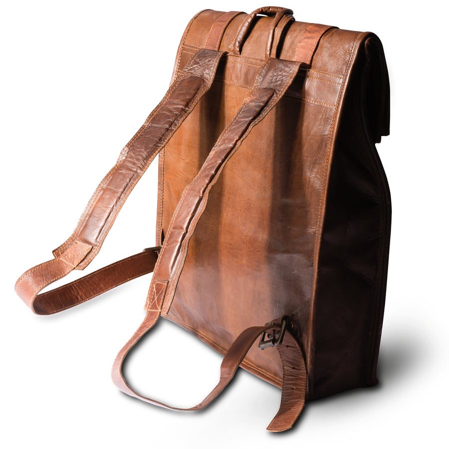 IndiFash - Multiple Pockets 12*16 Inch Handcrafted Goat Leather Roll Bag | 100% Genuine Leather thumbnail 12