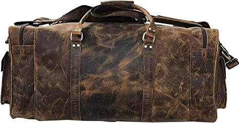 IndiFash Large 28 inch duffel bags for men leather travel bag thumbnail 2