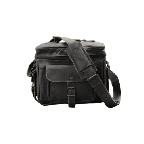 IndiFash Leather Camera Bag black