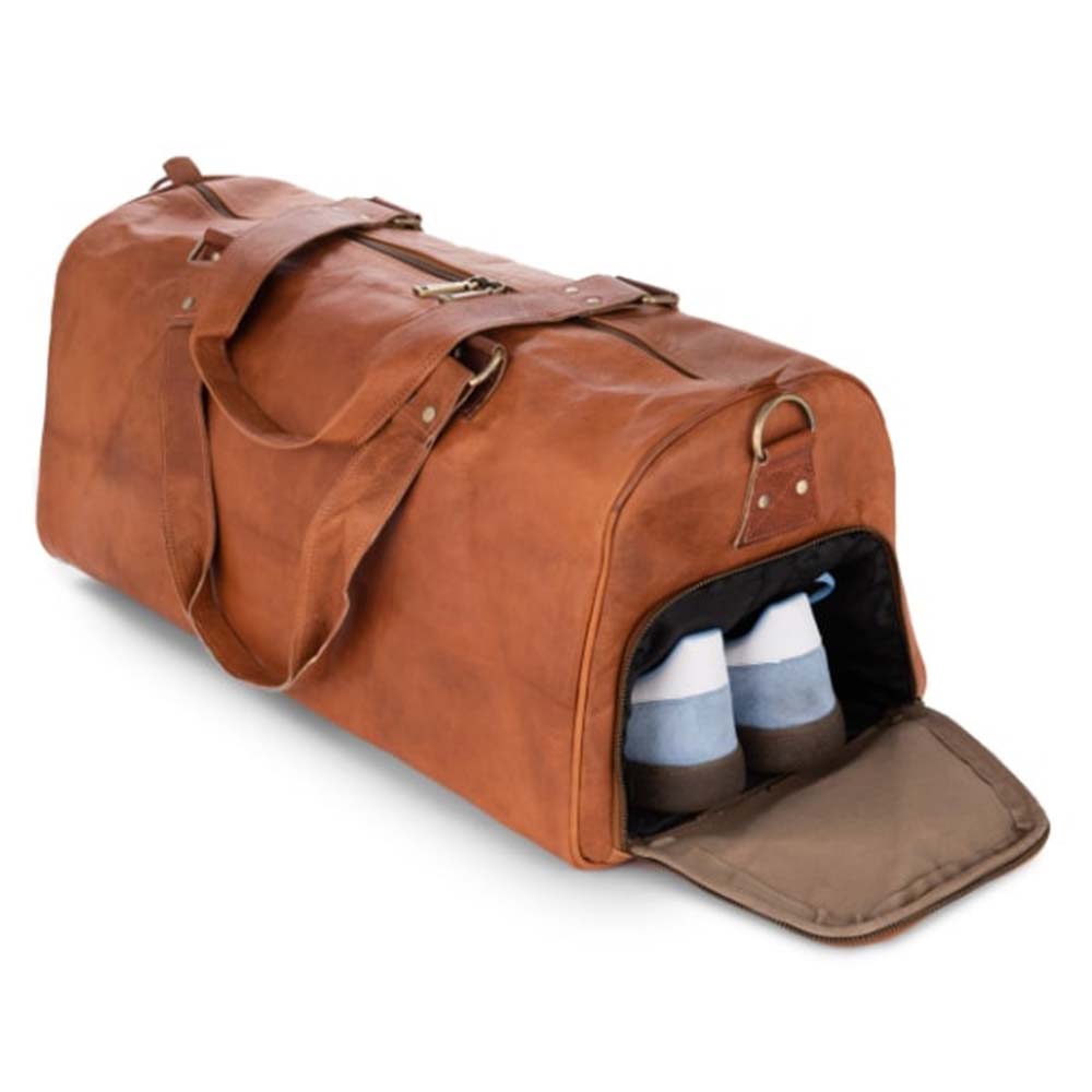 IndiFash leather duffle bag thumbnail 2