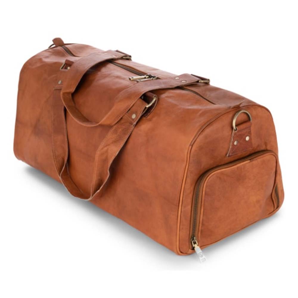 IndiFash leather duffle bag thumbnail 3