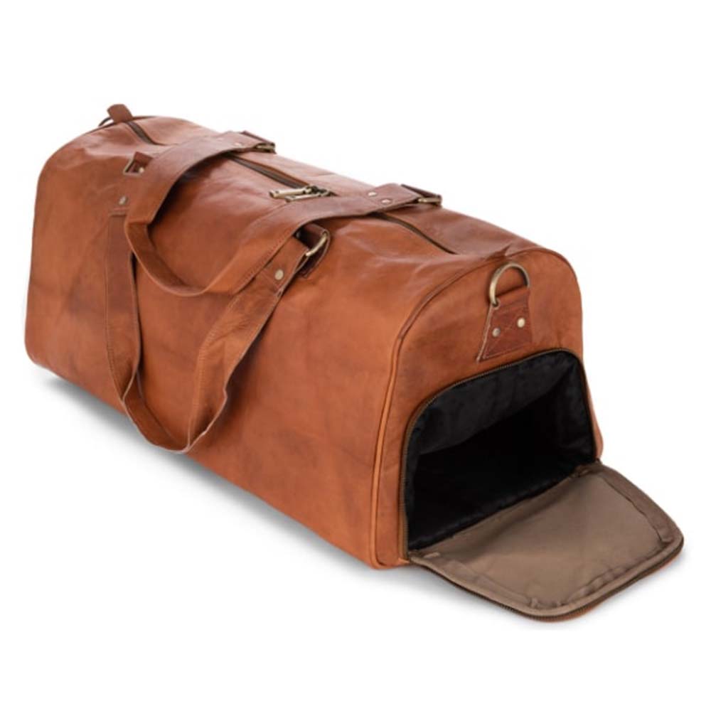 IndiFash leather duffle bag thumbnail 4