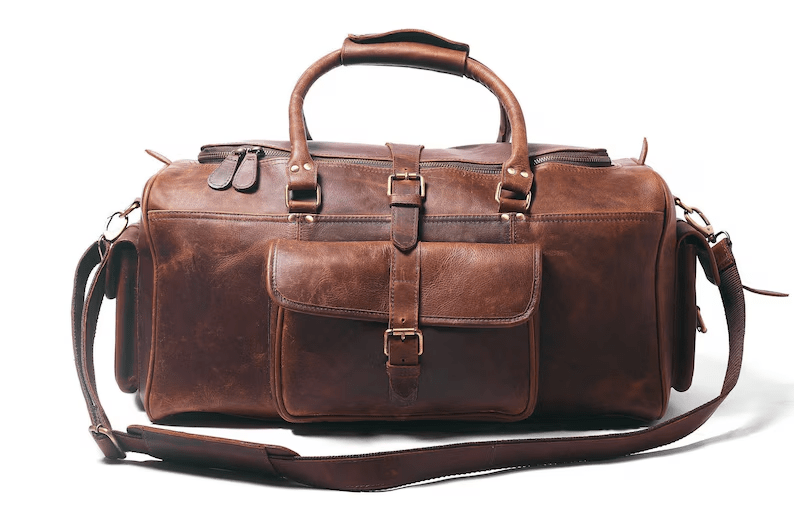 IndiFash Leather Duffle Bag - Elegance and Functionality in One