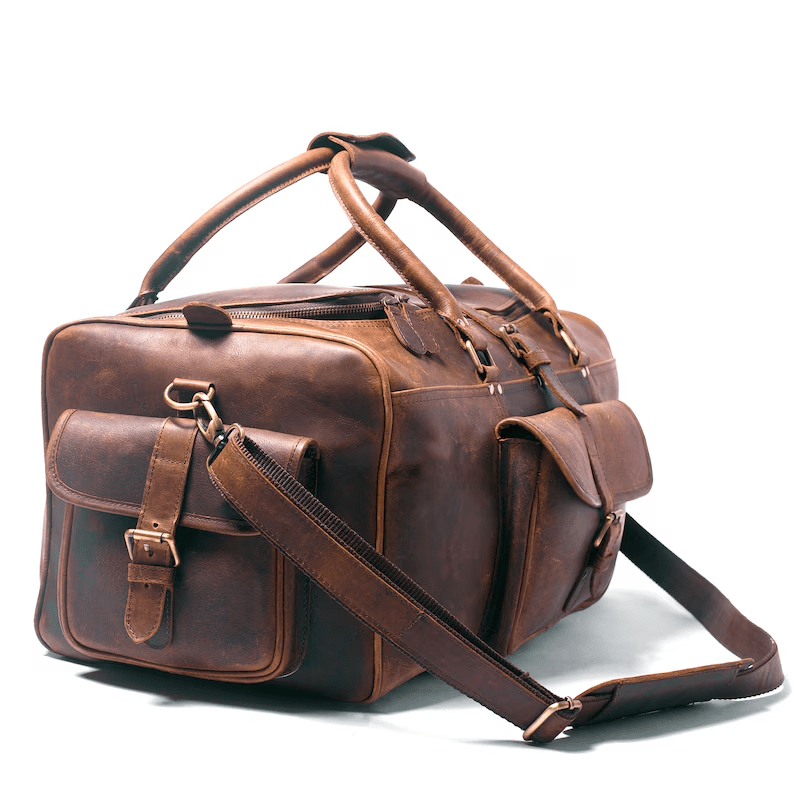 IndiFash Leather Duffle Bag - Elegance and Functionality in One thumbnail 3