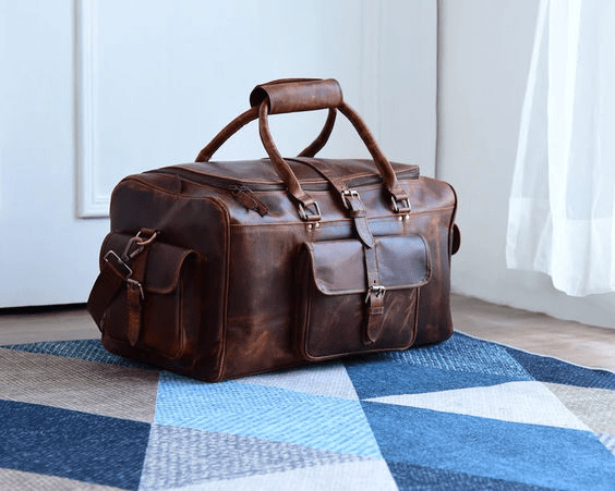 IndiFash Leather Duffle Bag for Men - Stylish and Durable Travel Bag thumbnail 2