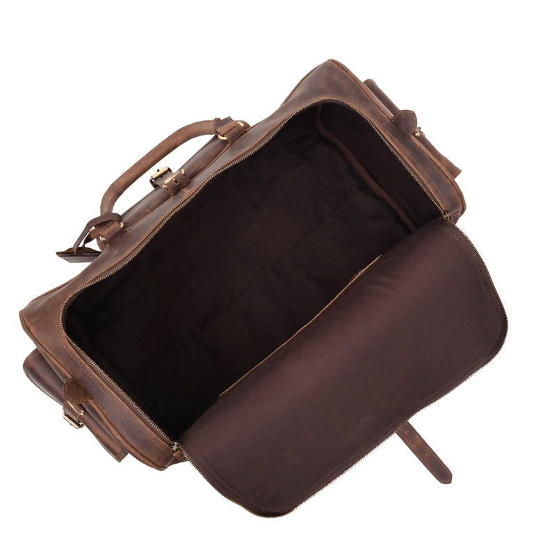 IndiFash Leather Duffle Bag for Men - Stylish and Durable Travel Bag thumbnail 3