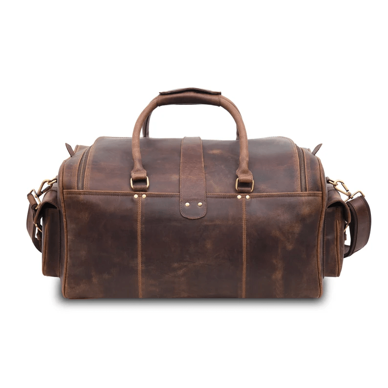 IndiFash Leather Duffle Bag for Men - Stylish and Durable Travel Bag thumbnail 5