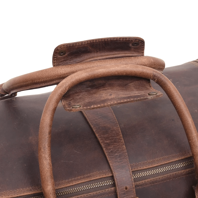 IndiFash Leather Duffle Bag for Men - Stylish and Durable Travel Bag thumbnail 6