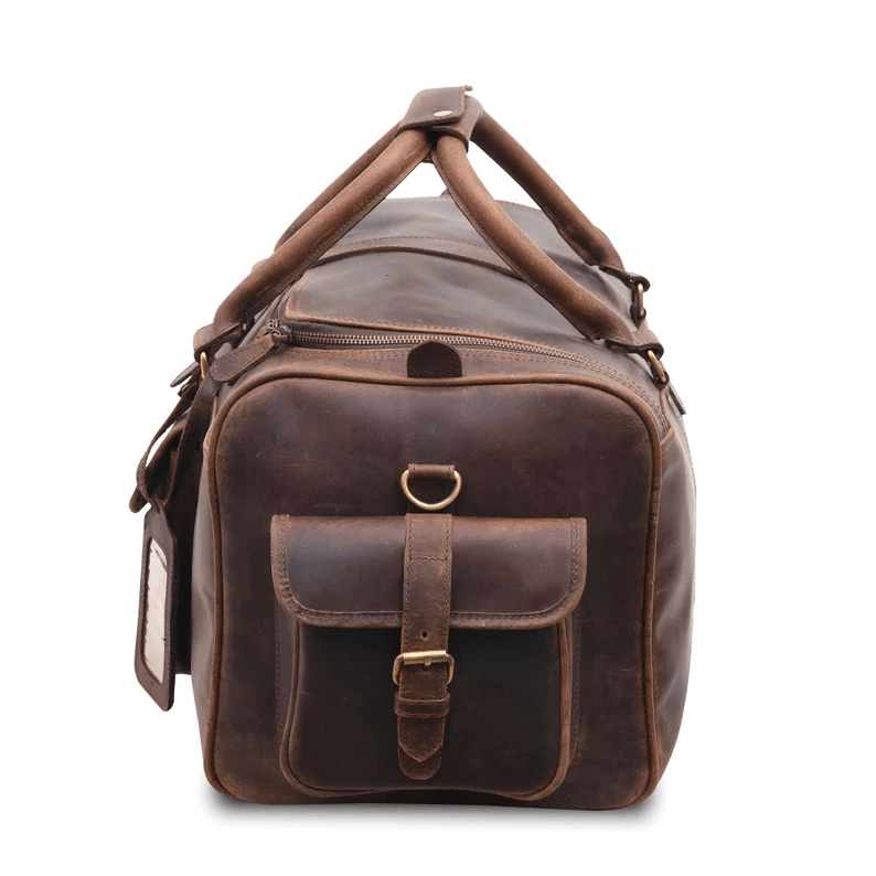 IndiFash Leather Duffle Bag for Men - Stylish and Durable Travel Bag thumbnail 8