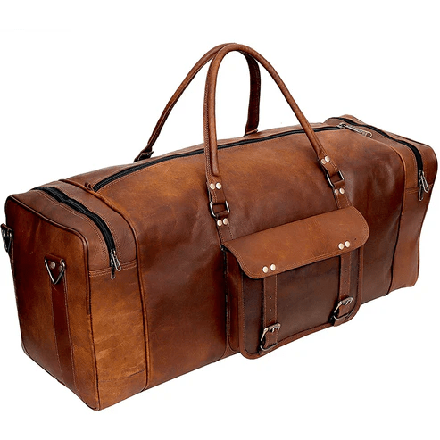 IndiFash Leather Duffle Bag - Premium Quality and Versatility thumbnail 3