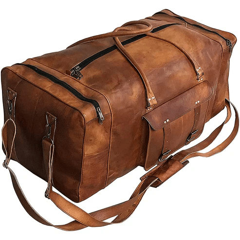 IndiFash Leather Duffle Bag - Premium Quality and Versatility thumbnail 4