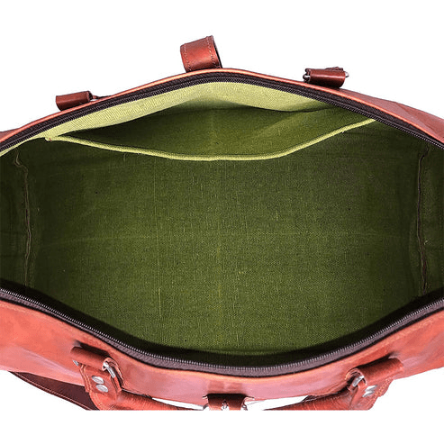 IndiFash Leather Duffle Bag - Premium Quality and Versatility thumbnail 5