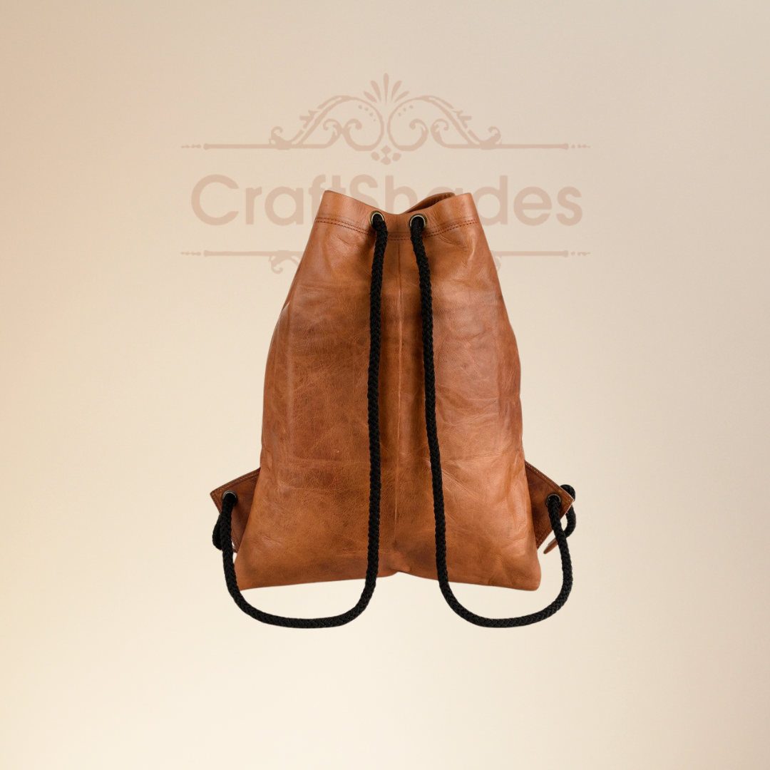 IndiFash -Leather 12*16 inch Gym Bag | 100% Genuine Leather thumbnail 2