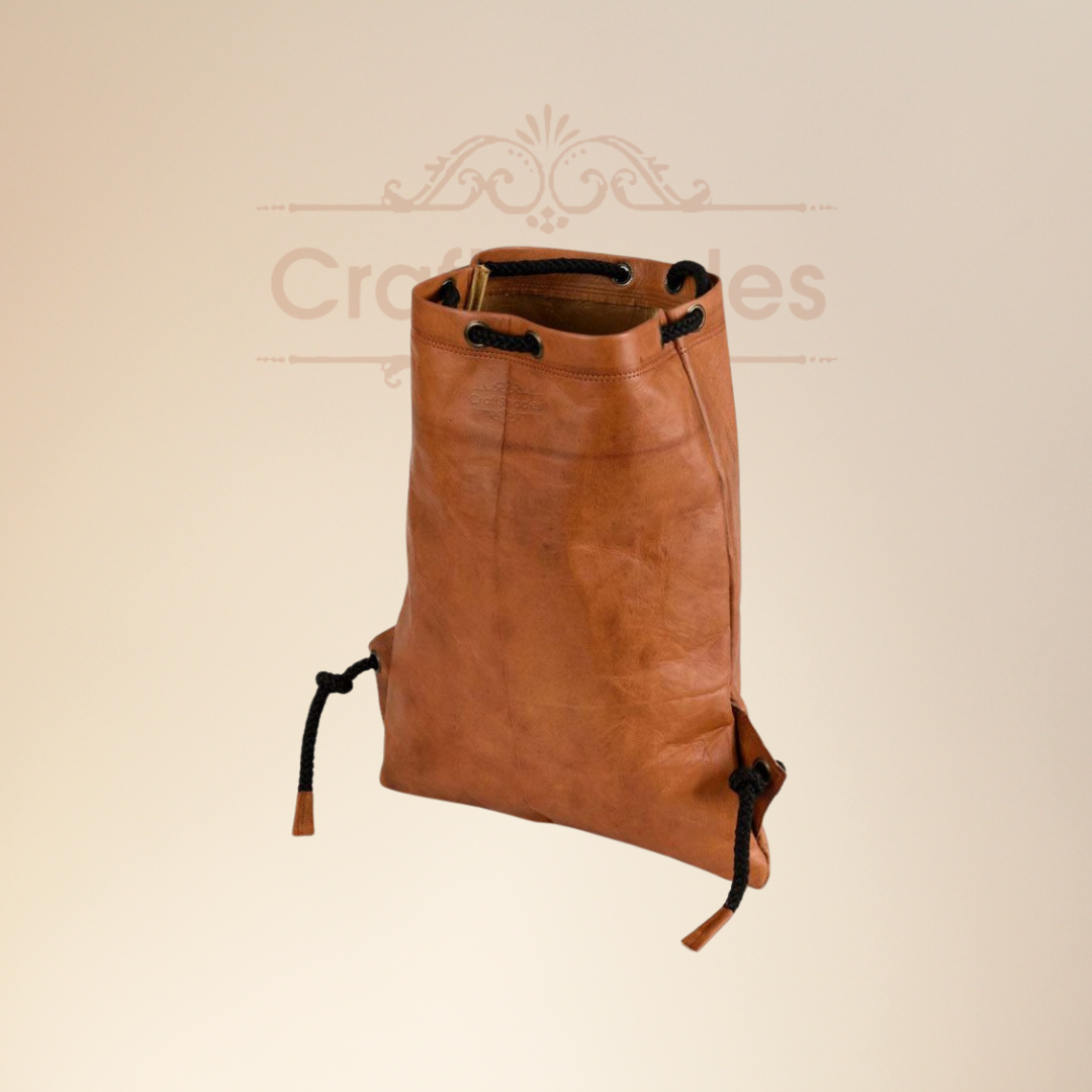 IndiFash -Leather 12*16 inch Gym Bag | 100% Genuine Leather thumbnail 3