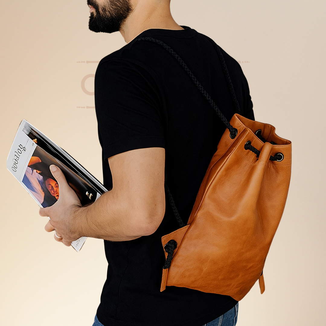 IndiFash -Leather 12*16 inch Gym Bag | 100% Genuine Leather thumbnail 7