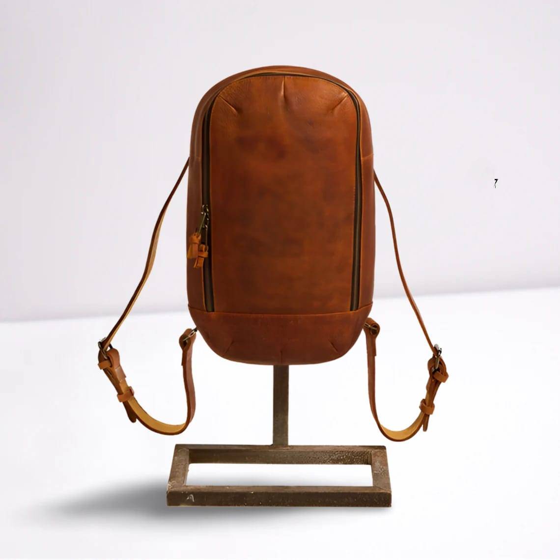 IndiFash - Leather Laptop Backpack for the Modern Professional. Buffalo leather bag, and Built to Last. college bag-Zaw Trading