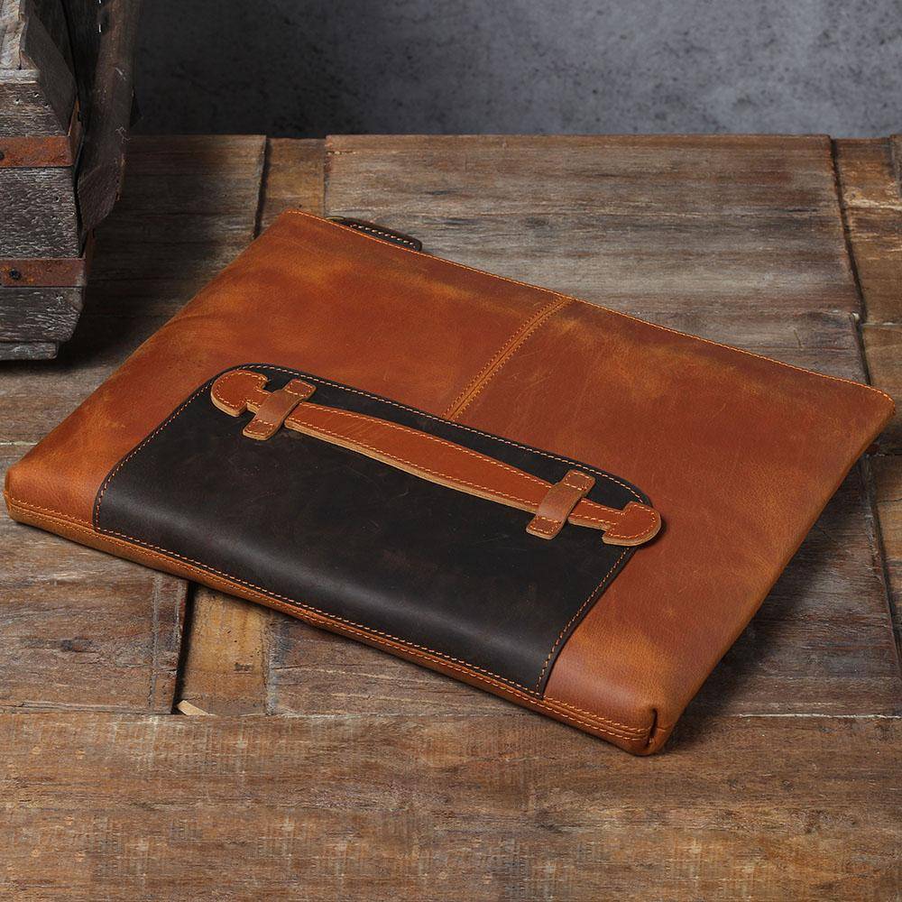 IndiFash - Leather Laptop Pouch thumbnail 5