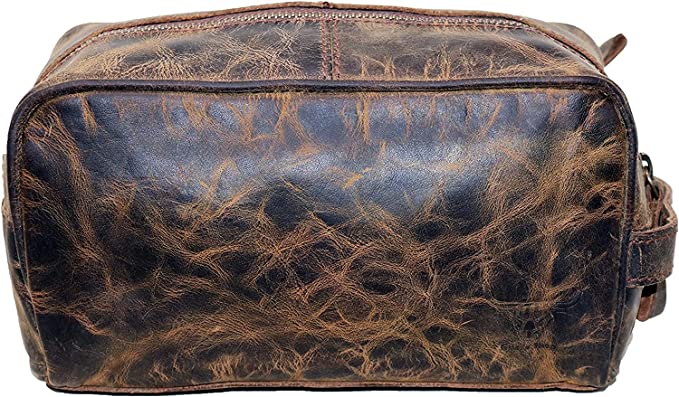 IndiFash Leather Toiletry Bag For Men Women thumbnail 4