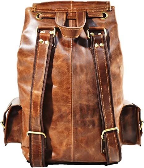 IndiFash Men’s Buffalo Genuine Leather Backpacks Bag Dopp Kit Shaving Bags And Grooming For Travel thumbnail 4