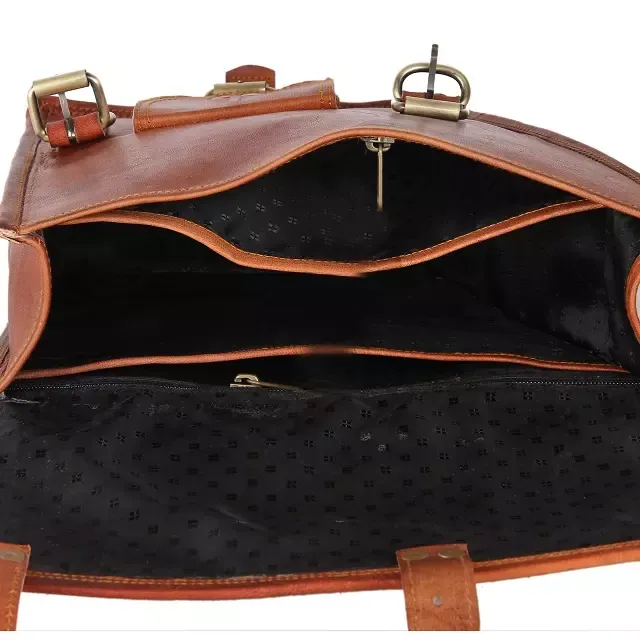 IndiFash Leather Bike Bag pair saddle bag set of 2 bags thumbnail 6