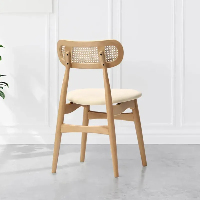 IndiFash Rattan Back Wooden Chair thumbnail 5