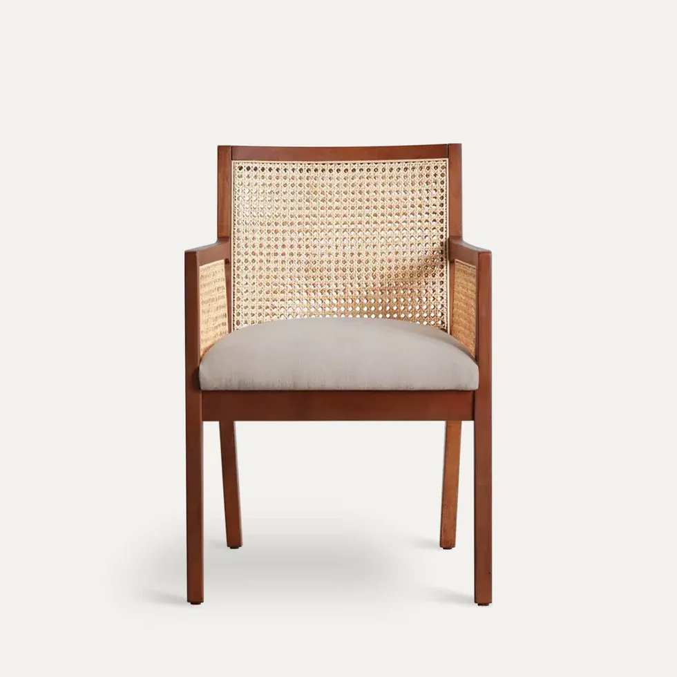 IndiFash Rattan Wooden Chair thumbnail 4