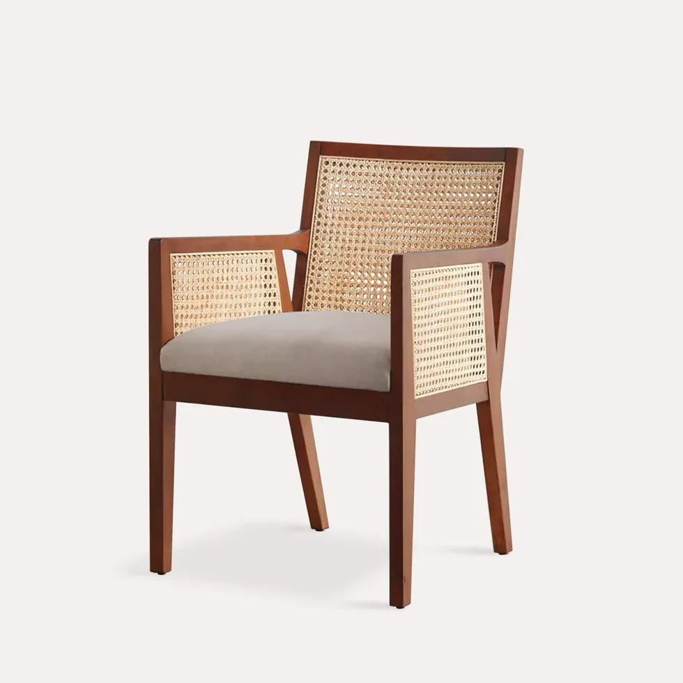 IndiFash Rattan Wooden Chair thumbnail 5