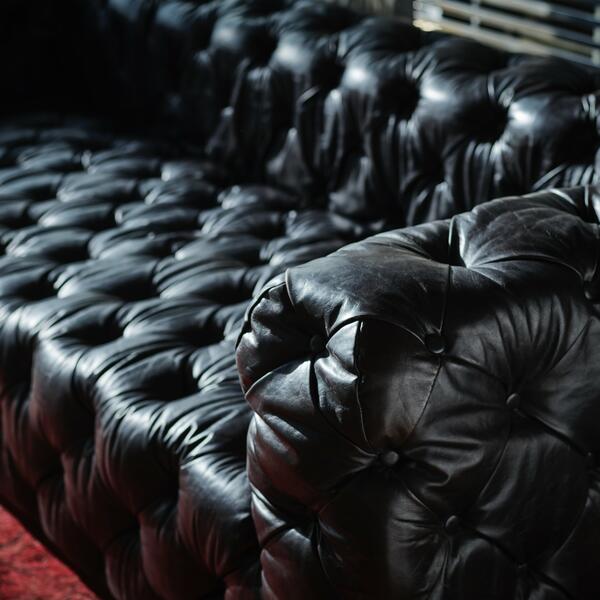 IndiFash Rich Dark Brownish-Gray Three Seater Chesterfield Sofa thumbnail 3