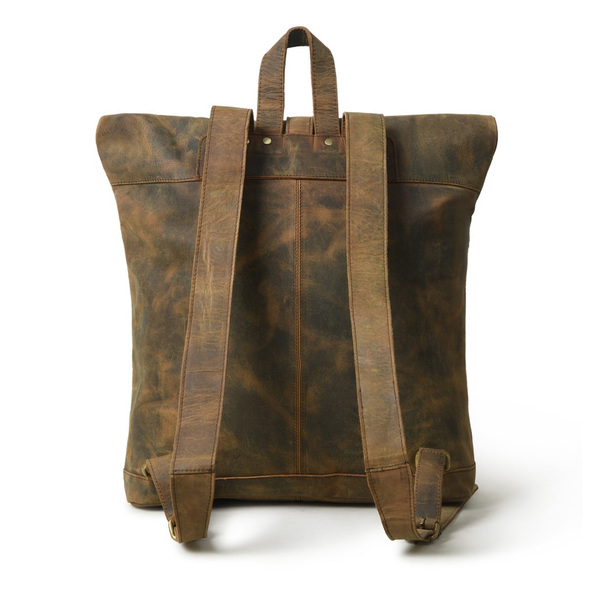 IndiFash Vintage buffalo leather backpack for men’s & womens thumbnail 4