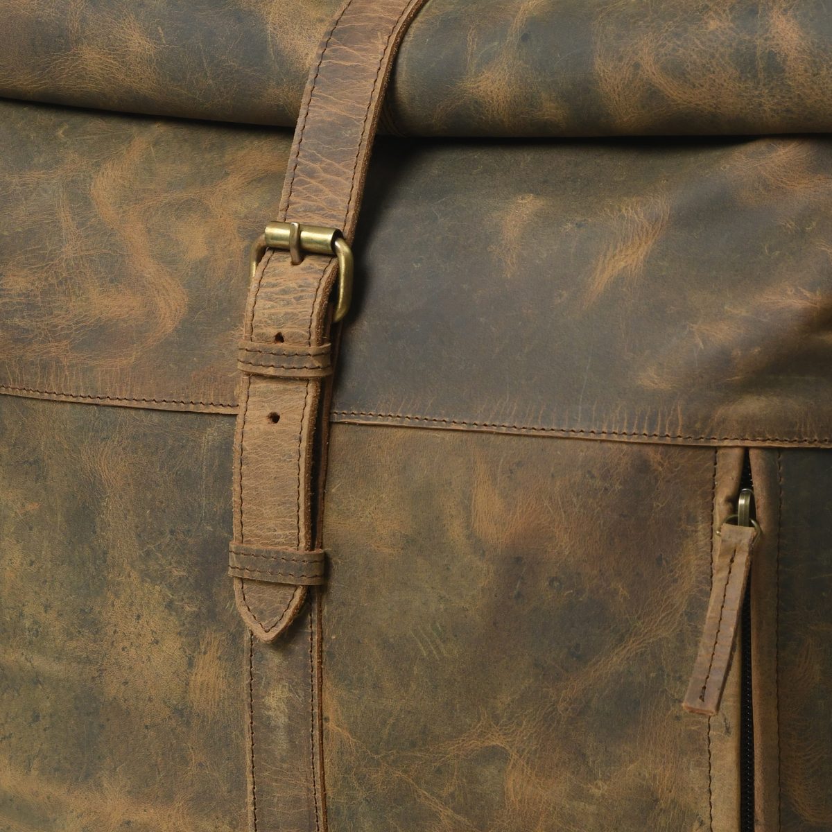 IndiFash Vintage buffalo leather backpack for men’s & womens thumbnail 7