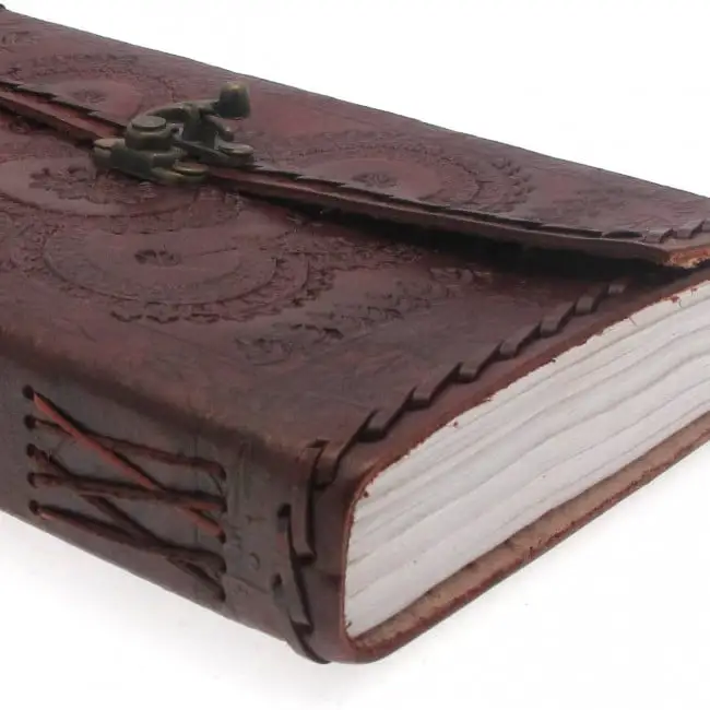 IndiFash - Single Pocket Handcrafted laptop bag and leather diary free thumbnail 7